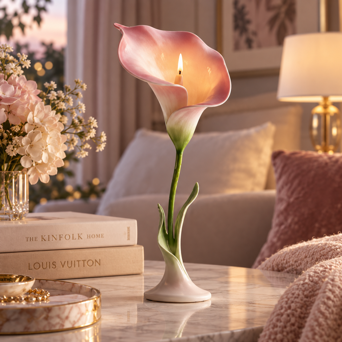 Livzento® Calla Lily Aromatherapy Candle Holder