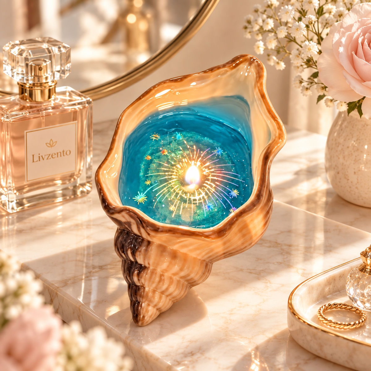 Livzento® Ocean Shell Aromatherapy Candle